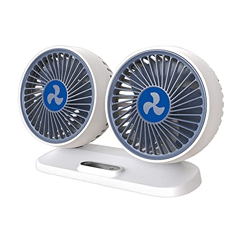 Powerful Dual-Head Car Fan: Portable Cooling for Your Vehicle