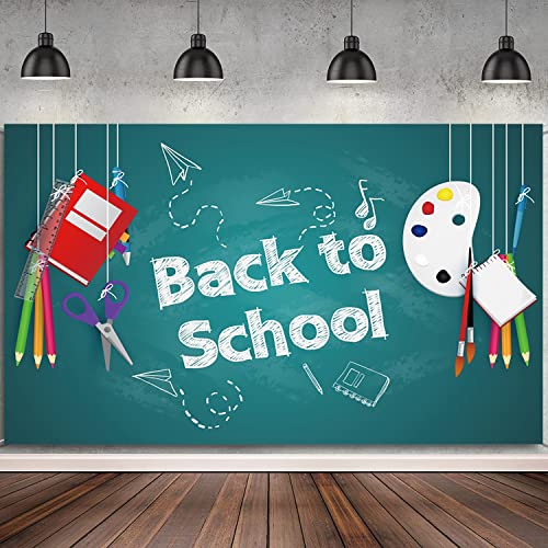 Enchanting Back to School Photo Backdrop: Vibrant Pencils, Books, Welcome – Ideal for Kids, Kindergarten, Primary Schools, Themed Parties!