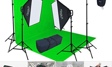 Stunning 2400W Studio Lighting Kit with Green Backdrop – Linco Lincostore AM144-G