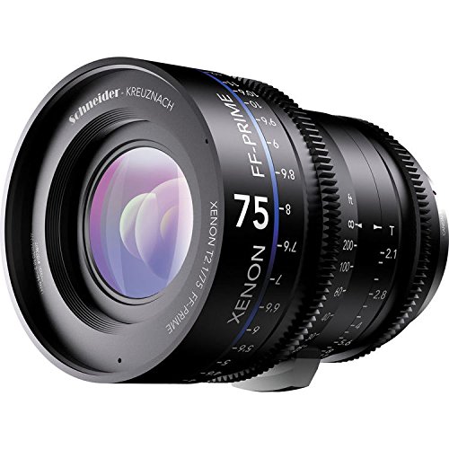 High-Performance Schneider Kreuznach Cine Lens for Nikon/FT – 75mm, Black