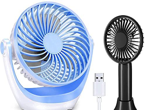 Powerful Portable Fans: Aluan USB Desk & Handheld – Compact & Super Mini