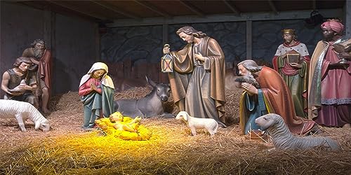 Capture the Magic: Christmas Nativity Scene Backdrop