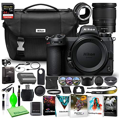 Powerful Nikon Z 7II Camera Kit: 45.7MP, 24-70mm Lens, Deluxe Bundle!