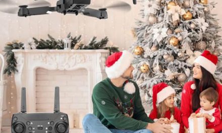 Capture Stunning Aerial Moments: Foldable Drone with Camera – FPV Live Video, Easy Take Off/Landing, Circle & Waypoint Fly, Altitude Hold – Perfect Gift!
