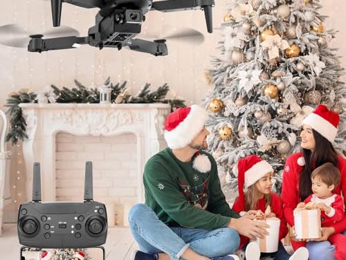 Capture Stunning Aerial Moments: Foldable Drone with Camera – FPV Live Video, Easy Take Off/Landing, Circle & Waypoint Fly, Altitude Hold – Perfect Gift!