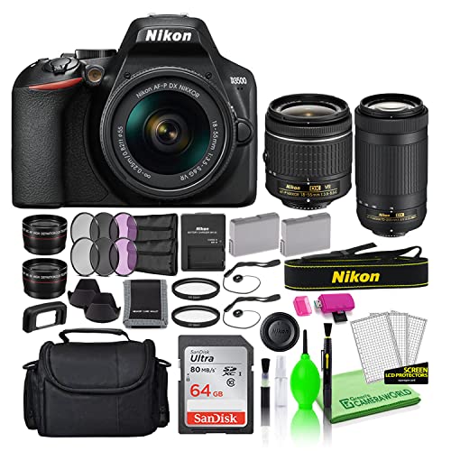 Capture stunning moments with Nikon D3500 24.2MP DSLR Camera Bundle