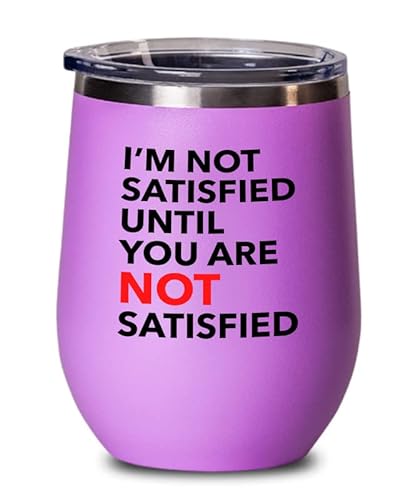 Unhappy? Get 12oz Pink Wine Tumbler – Perfect Customer Support Gift!