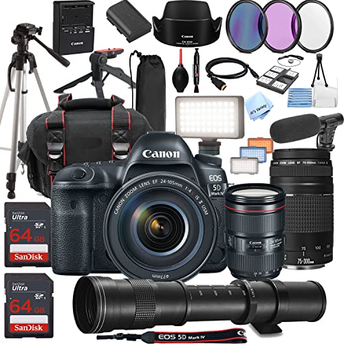 Capture Lifelong Moments: Canon EOS 5D Mark IV DSLR Camera Bundle