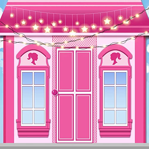Vibrant Pink Barbie Bokeh Star Backdrop for Memorable Photography