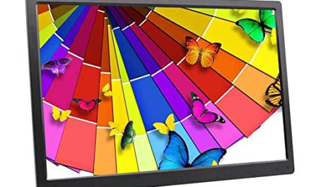 High-Res 22″ Digital Frame: Vibrant IPS Display, Motion Sensor, Auto-Rotate