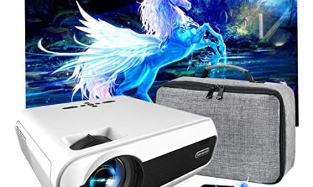 Compact NIKISHAP WiFi/Bluetooth Projector: 4K Action Movie Throw