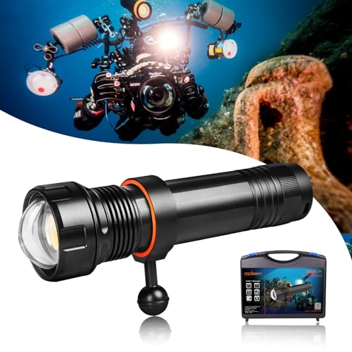 Ultimate Scuba Diving Torch: Powerful 10500lm Video Light for Captivating Underwater Moments!