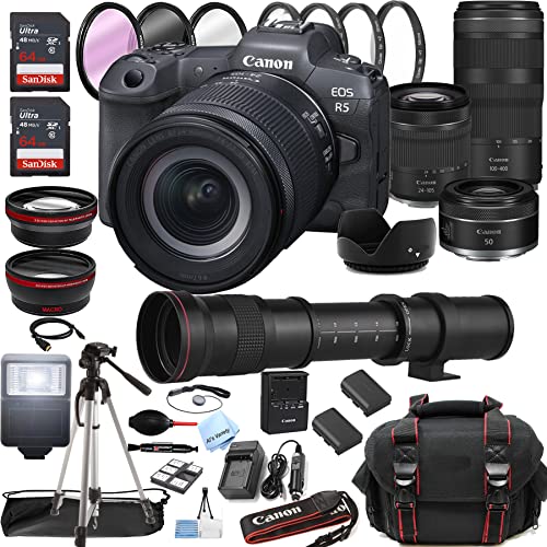 Capture Unforgettable Moments: Canon EOS R5 Mirrorless Camera Bundle