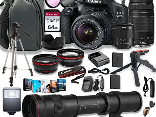 Capture Stunning Photos with Canon EOS 2000D DSLR Bundle