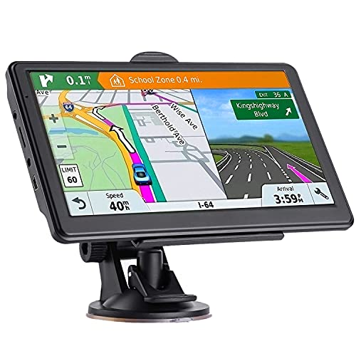 Upgrade Your Car Navigation: 2024 Map, 7″ Touch Screen, Voice Guidance, Speed & Red Light Alerts