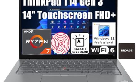 Powerful Lenovo ThinkPad T14 Gen 3: Ryzen 7, 16GB RAM, Windows 11 Pro