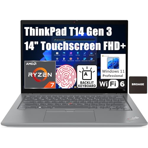 Powerful Lenovo ThinkPad T14 Gen 3: Ryzen 7, 16GB RAM, Windows 11 Pro