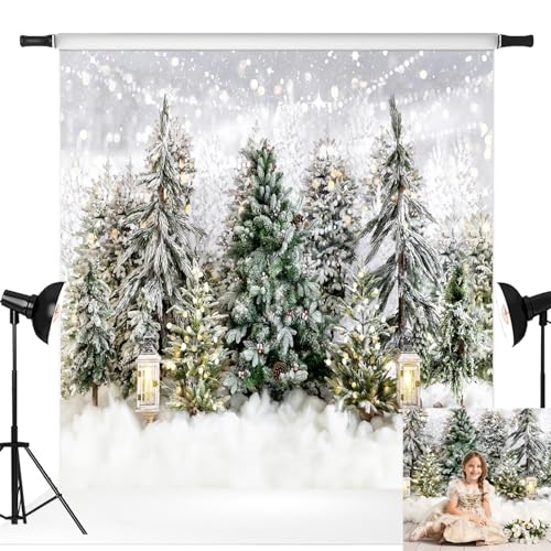 Capture the Magic: Kate’s Festive Christmas Backdrop – Transform Your Home with Snowy Trees for Unforgettable Holiday Photos!