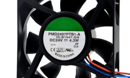 Powerful Inverter Fan: Compact 70x70x25mm, DC24V, 4.3W