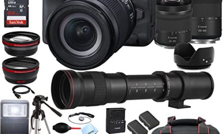 Powerful Canon EOS R5 Camera Bundle with 44pc Accessories