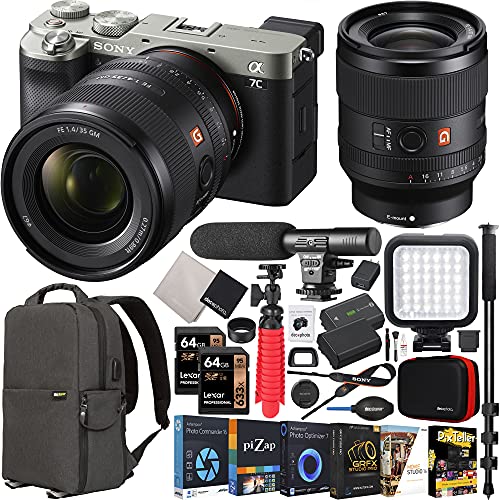 Capture with Sony a7C: Full Frame Camera & 35mm F1.4 Lens Bundle + Gear Pack