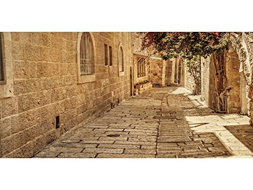 Enchanting Jerusalem: Ancient Stone Wall & Cave Backdrop