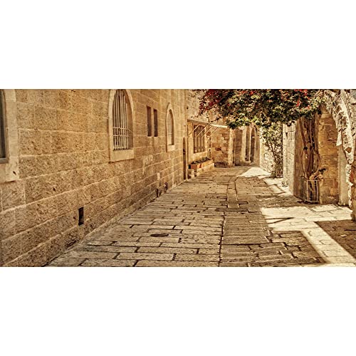 Enchanting Jerusalem: Ancient Stone Wall & Cave Backdrop