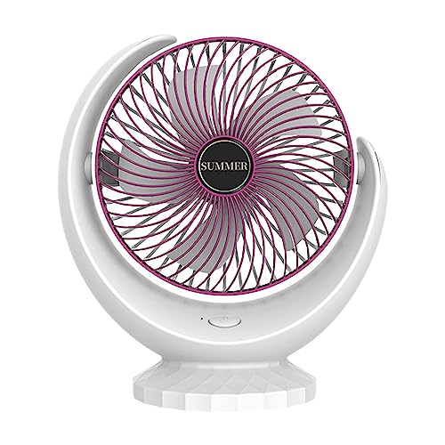 Powerful USB Desk Fan – Whisper Quiet, Portable, Rechargeable – Ideal for Home, Office, and Travel