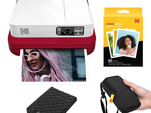 Capture Memories on the Go: KODAK Smile Classic Camera – Bluetooth-Enabled (Red)