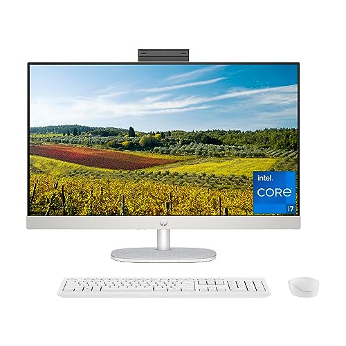 Powerful HP All-in-One Desktop: 27″ FHD, Intel Core i7, 12GB RAM, 512GB SSD, Windows 11 Pro