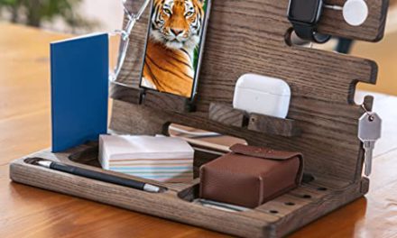 Surprise Your Husband with Unique Wood Docking Station