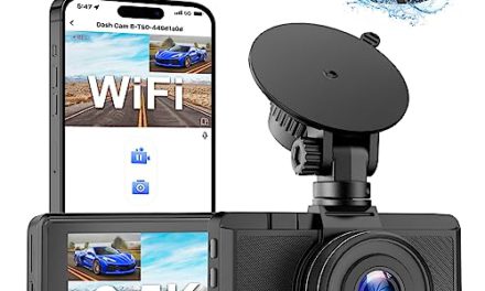 Powerful Dual Dash Cam with WiFi, Super Night Vision