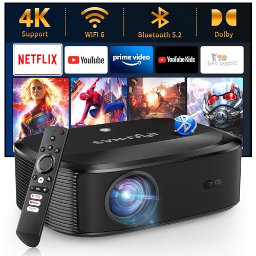 Immersive 4K Outdoor Movie Projector: Stream NETFLIX, Prime Video, YouTube, and More!