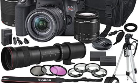 Capture the Moment: Canon T8i DSLR Camera Bundle with Extra Lens, Memory, and Accessories