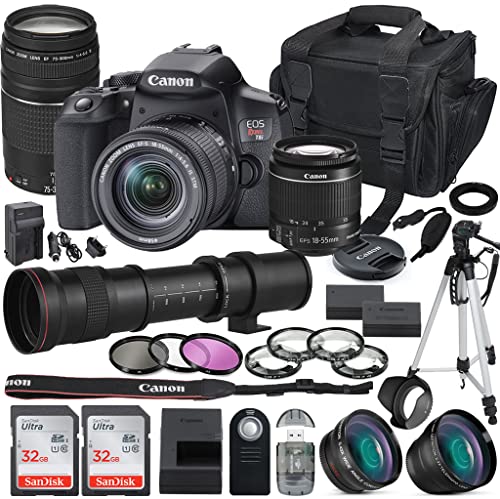 Capture the Moment: Canon T8i DSLR Camera Bundle with Extra Lens, Memory, and Accessories