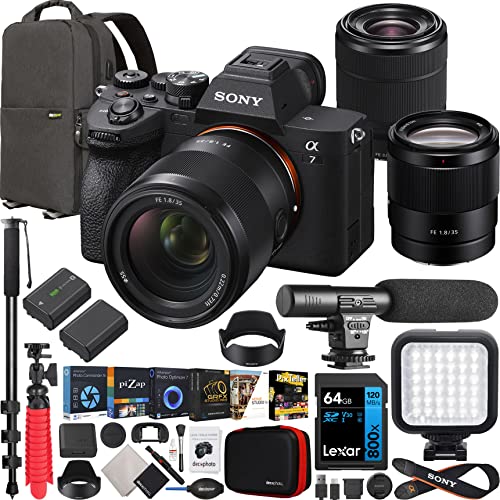 Capture Stunning Moments: Sony a7 IV Camera Bundle with 2 Lenses & Accessories