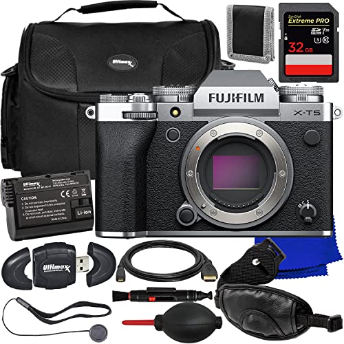 Ultimate Bundle: FUJIFILM X-T5 Silver Body + Bonus Accessories