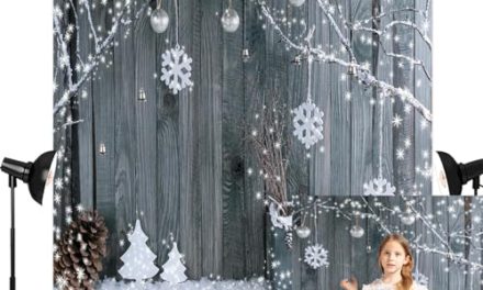 Capture Magical Moments with Kate’s Christmas Snowflake Backdrop