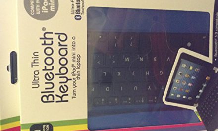 Enhance iPad Mini Experience with Blue Bluetooth Keyboard