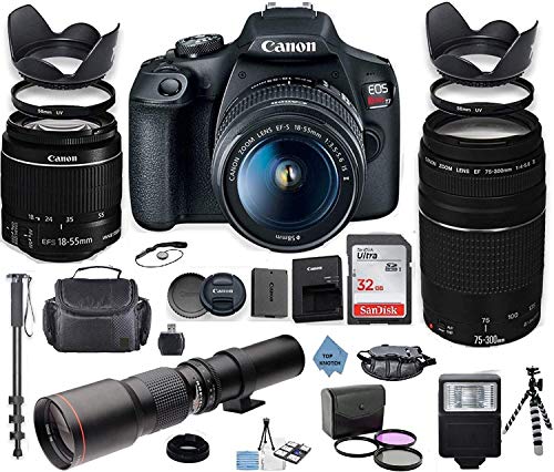 Capture the Moment: Canon 2000D DSLR Bundle with Multiple Lenses, Memory, and Accessories