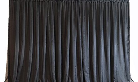 Elegant Black Chiffon Backdrop: Perfect for Weddings & Parties!
