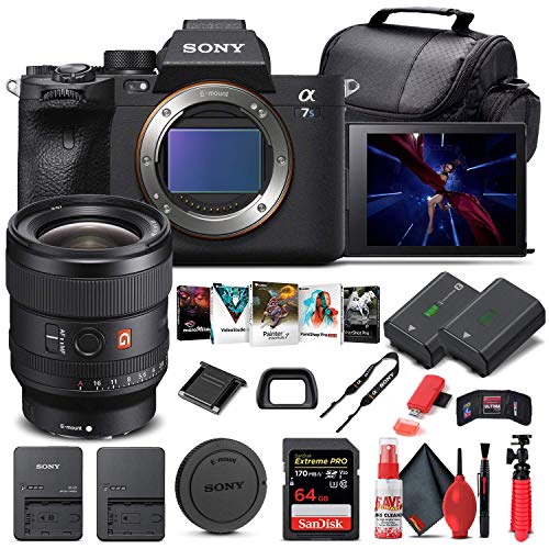 Sony Alpha a7S III Camera Bundle with Lens, Memory Card, Battery, Software, Case & More (Renewed)