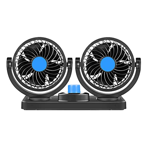 Powerful 12V Dual Head Car Fan – Cool Your Vehicle Anywhere!