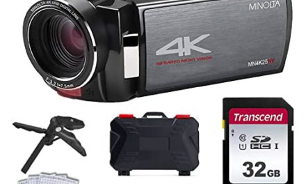 Capture Stunning Night Vision Moments with Photo4Less Minolta MN4K25NV Camcorder