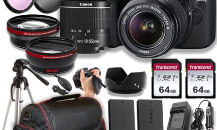Capture the Moment: Canon EOS 2000D Rebel T7 DSLR Camera Bundle