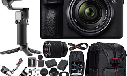 Capture Stunning Moments: Sony a7 III Camera with Lens, Gimbal Stabilizer, Backpack, Card & Software