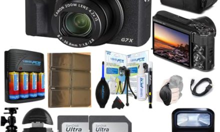 Unleash Your Photography Potential: PowerShot G7 X Mark II Camera with PixiBytes Accessories – Black (Renewed)