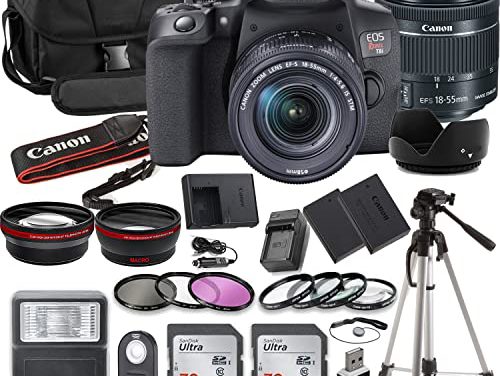 Capture Rebel T8i DSLR Camera Bundle + Memory Cards Kit