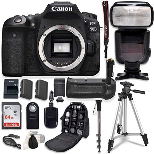 Capture the Moment: Canon EOS 90D Camera Bundle with Power Boost & Pro Accessories