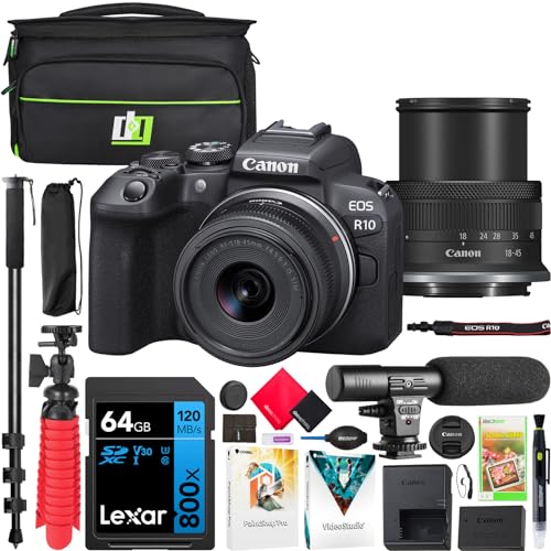 Capture Unforgettable Moments: Canon EOS R10 Mirrorless Camera Bundle